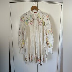 HEMANT & NANDITA White Floral Dress